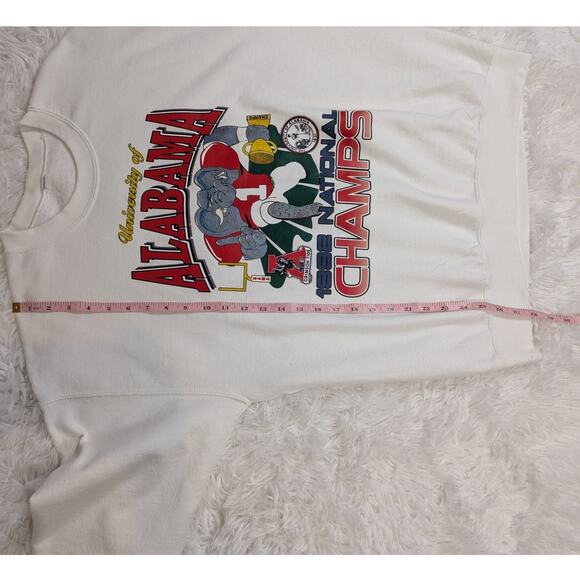 Vintage 1992 University of Alabama National Champs Sweatshirt Unisex L - Picture 6 of 9